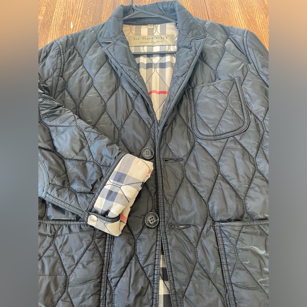 Men’s Burberry jacket, large, perfect condition